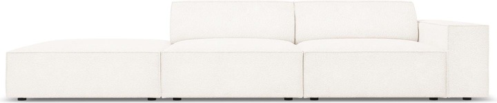Actual product image Micadoni Boucle Left Sofa, "Jodie", 3 Seats, 262x102x70Made in Europe (4-seater, 2 person sofa, 3-seater)