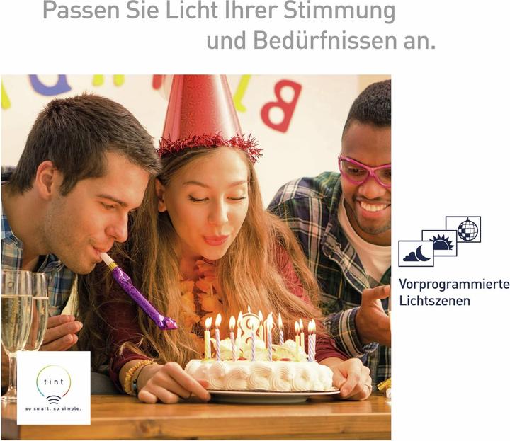 Actual product image Müller Licht tint LED candle lamp dimmable E14/6W(40W) 470 lm 1800- 6500 K warmwhite- daylightwhite + (E14, 470 lm, 1x)