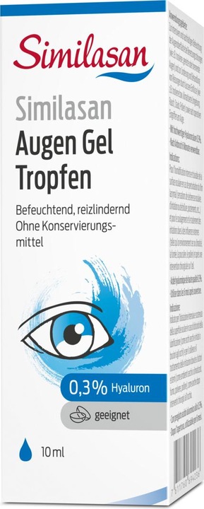 Produktbild Similasan Augen Gel Tropfen mit 0,3 % Hyaluron (10 ml, Augen Gel Tropfen mit 0,3 % Hyaluron)