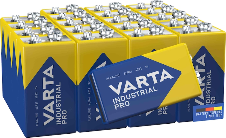 Actual product image Varta Industrial (20 pcs., 9V Block, 640 mAh)