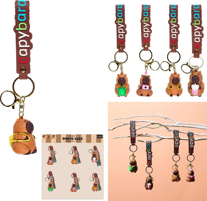 Image du produit Sombo Porte-clés Capybara ass.