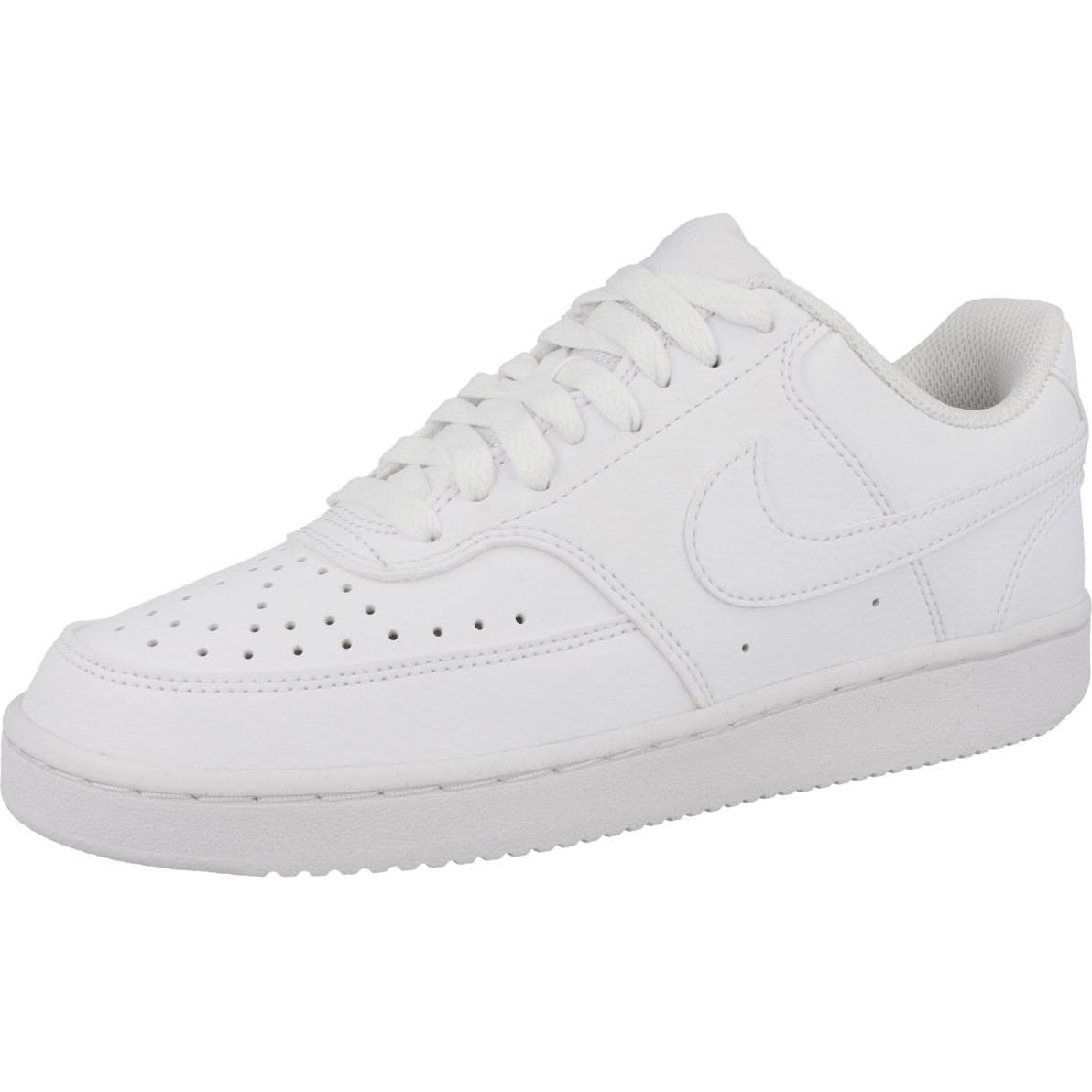 Nike, Damen, Sneaker, Court Vision Low Next Nat WHITE/WHITE-WHITE 6.5, Weiss, (37.5)