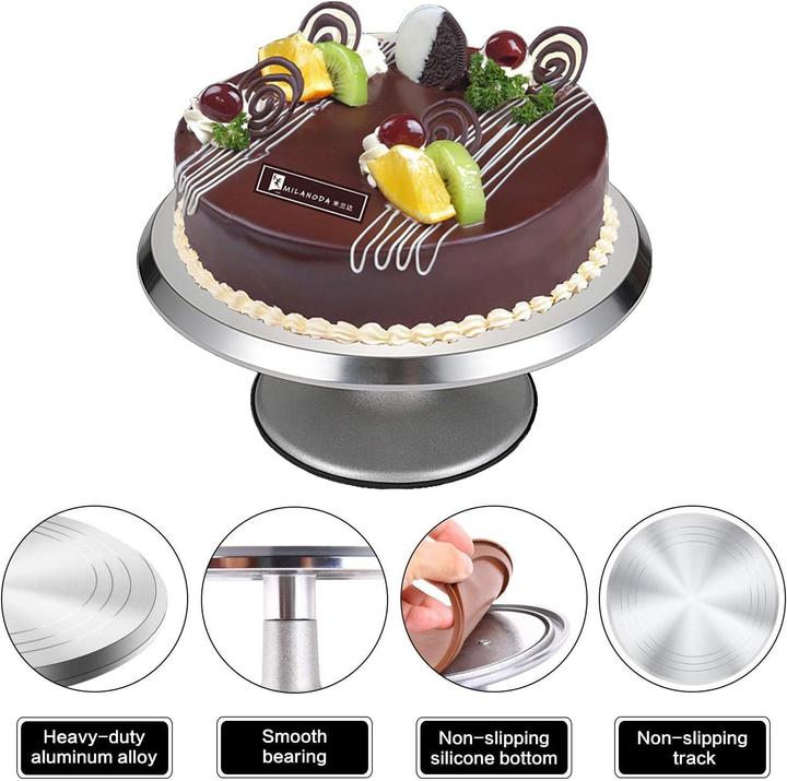 Actual product image Yizish Cake plate Rotatable
