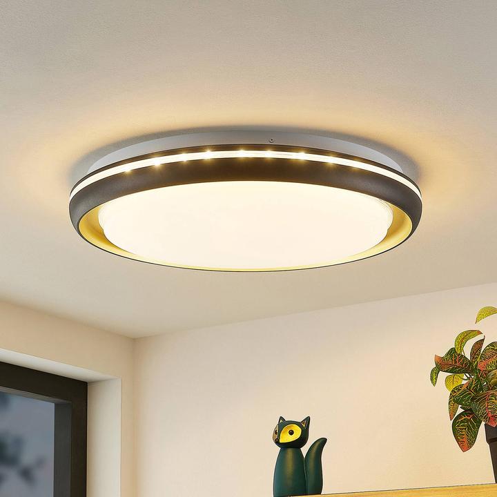 Actual product image Lindby Melchioris LED ceiling light, round (1800 lm)