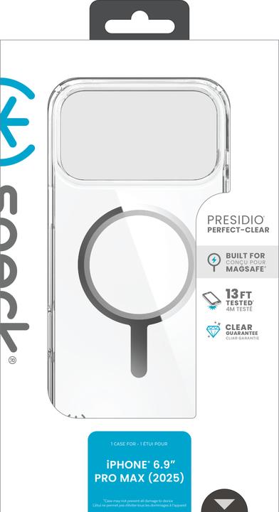 Produktbild speck Presidio Perfect Clear + MS Apple iPhone 17 Pro Max Clear - with Microban (Apple iPhone 17 Pro Max)