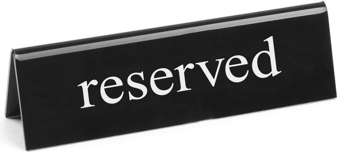 Produktbild Hendi Tischschild Reserviert reserviert