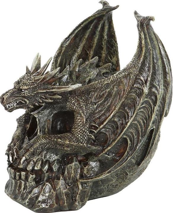 Actual product image Spiral Draco Dragon Skull Ornament