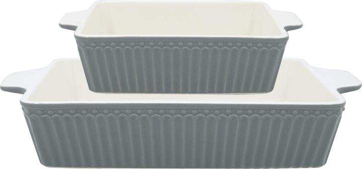 Image du produit Greengate Alice plat à four stone grey small Set2