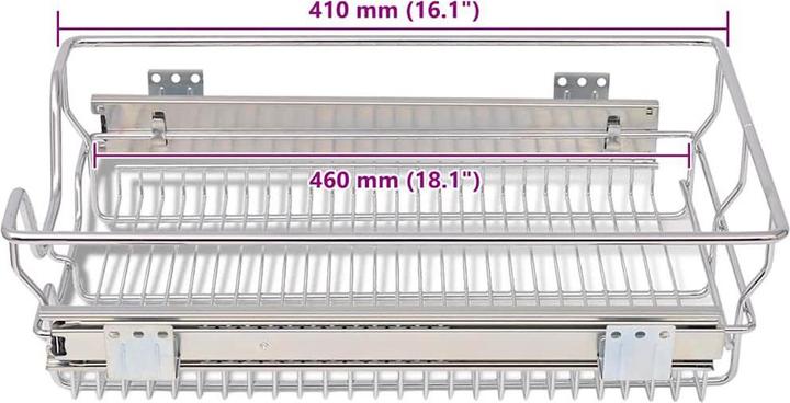 Actual product image vidaXL Aldare (2 x, 37 x 46 x 13 cm)