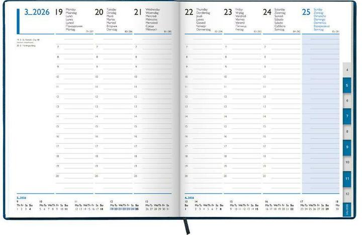 Produktbild Simplex Geschäftsagenda TM Manager timer 52 Z (21 x 26 cm, Spanisch, Niederländisch, Französisch, Italienisch, Russisch, Deutsch)