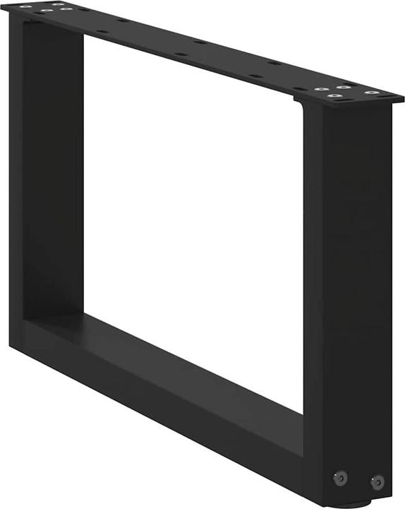Immagine prodotto vidaXL Gambe del tavolino a U 2 pezzi nero 80x(72-73) cm gamba del tavolo in acciaio