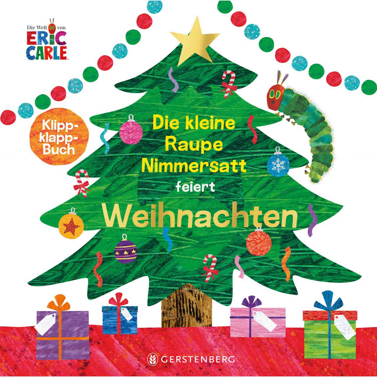 Die kleine Raupe Nimmersatt feiert Weihnachten, Kinderbücher von Eric Carle