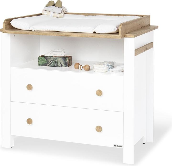 Produktbild Pinolino Kinderzimmer-Set „Lova” breit gross, 3-tlg. (Kinderkleiderschrank, Wickelkommode)