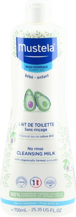 Actual product image Mustela Reinigungsmilch normale Haut Flasche 750 ml