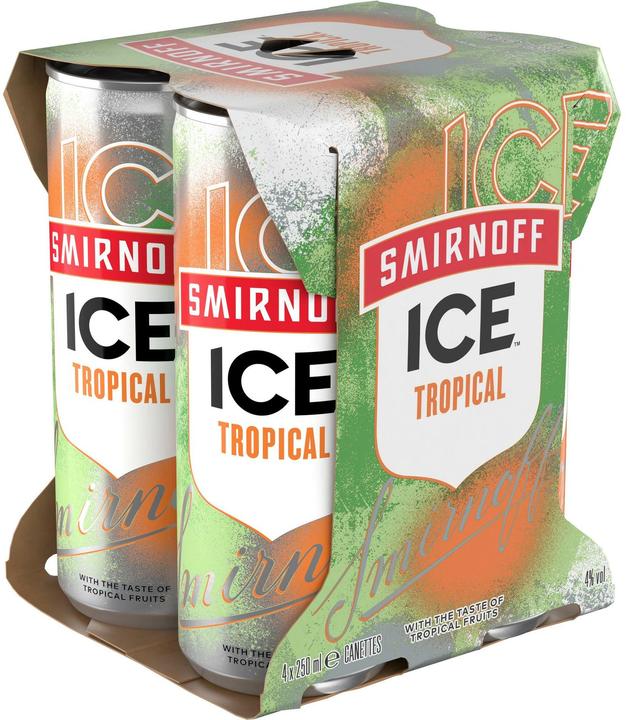 Smirnoff Ice Tropical Dose 4er Pack EW (4 x 25 cl)