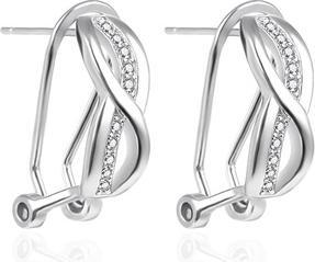 Image du produit Agato Silver Dangling Earrings With Zircons Agt-E025kkw