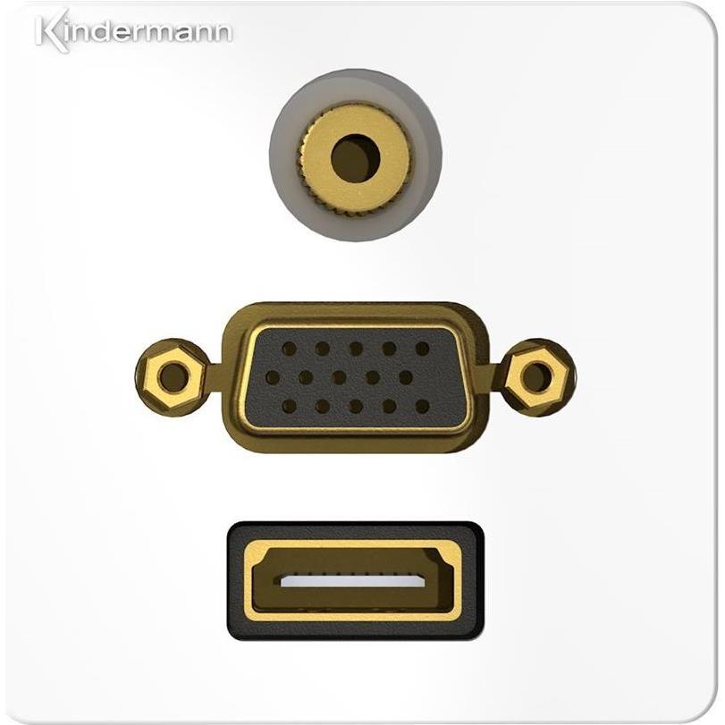 Thumbnail - Kindermann 7456000586. Modulmenge (max): 1 Modul(e). Farbe des Produkts: Weiß, Material: Metall, Kunststoff. (0.05 m, HD...