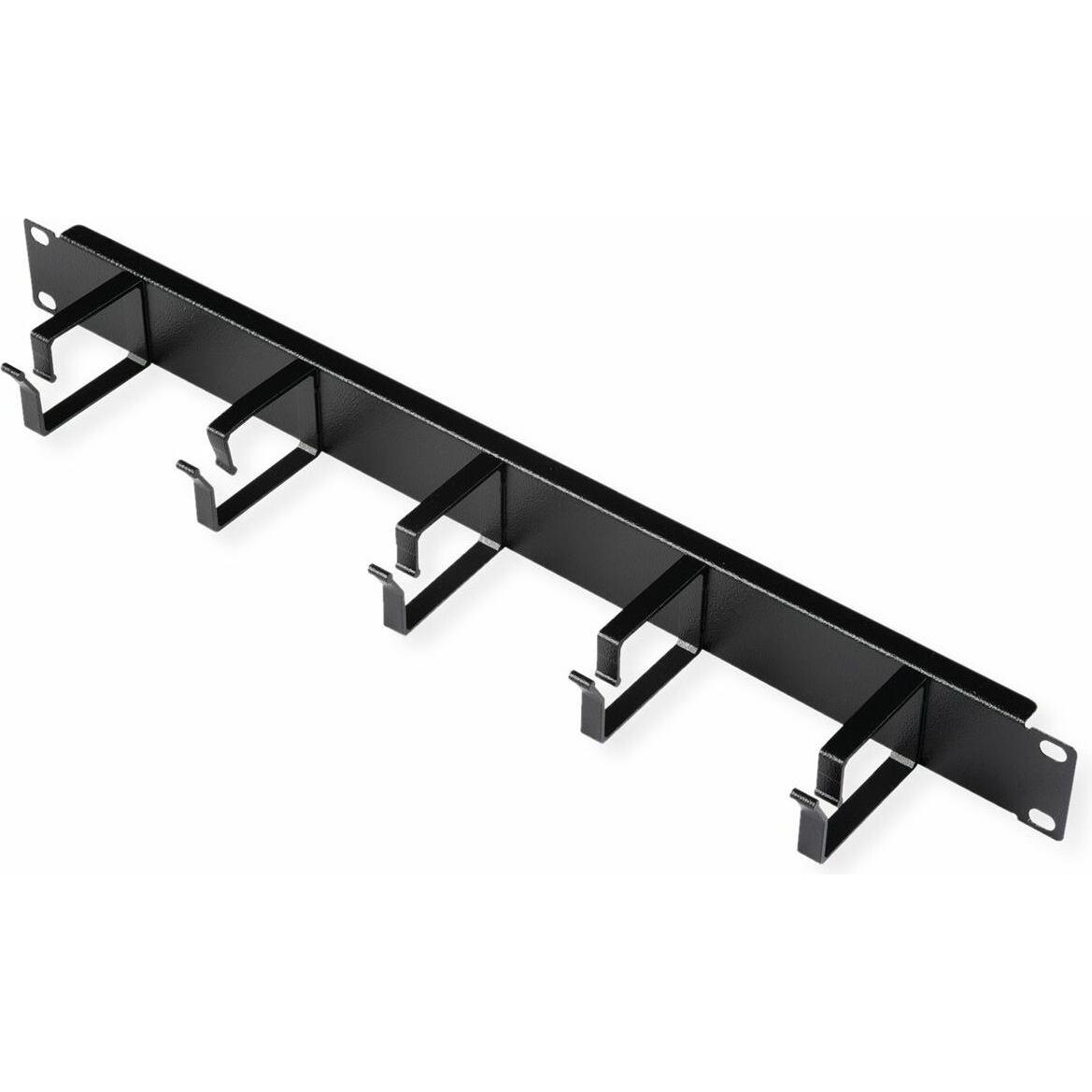 Roline 19-Zoll Rangierpanel 1 HE, Serverschrank Zubehör, Schwarz