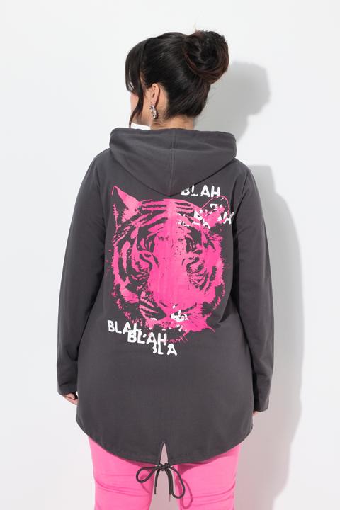 Produktbild Angel of Style Sweatjacke, A-Linie, Kapuze, Tiger auf dem Rücken (46)