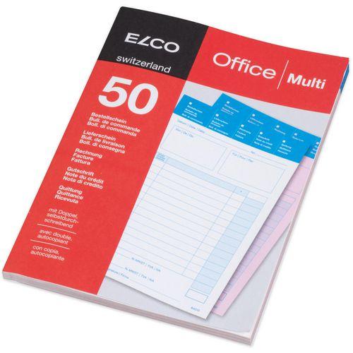 Elco Bloc autocopiant Universal A5 4 langues 50feuilles (100 x)