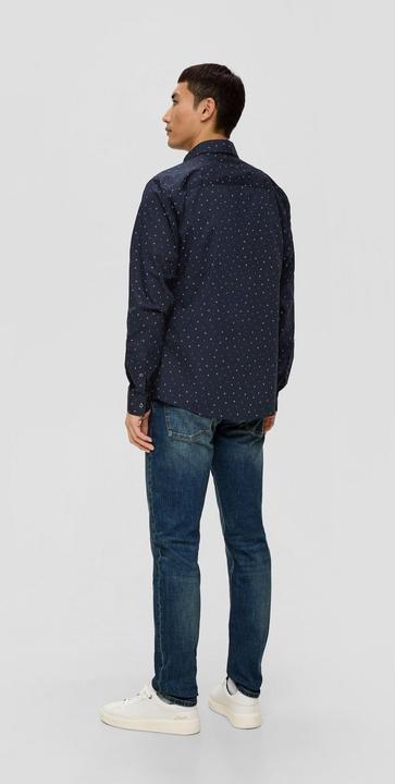 Produktbild s.Oliver Hemd Slim: Hemd mit Allover-Print (XL)