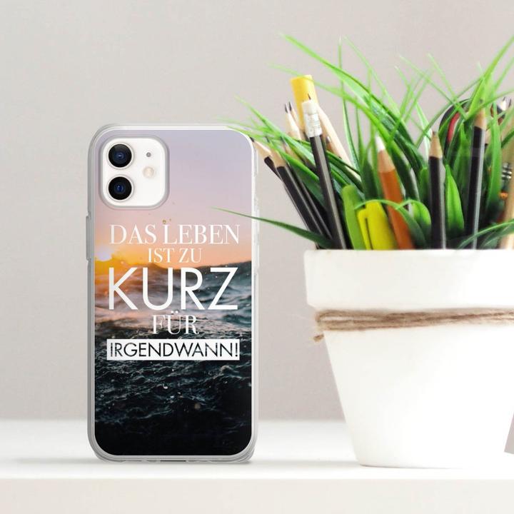 Produktbild DeinDesign Silikon Hülle für Apple iPhone 12 mini Handyhülle Case Smartphone Schutzhülle Spruch Meer (Apple iPhone 12 mini)