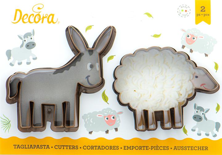 Immagine prodotto Decora Set di tagliabiscotti per asini e pecore