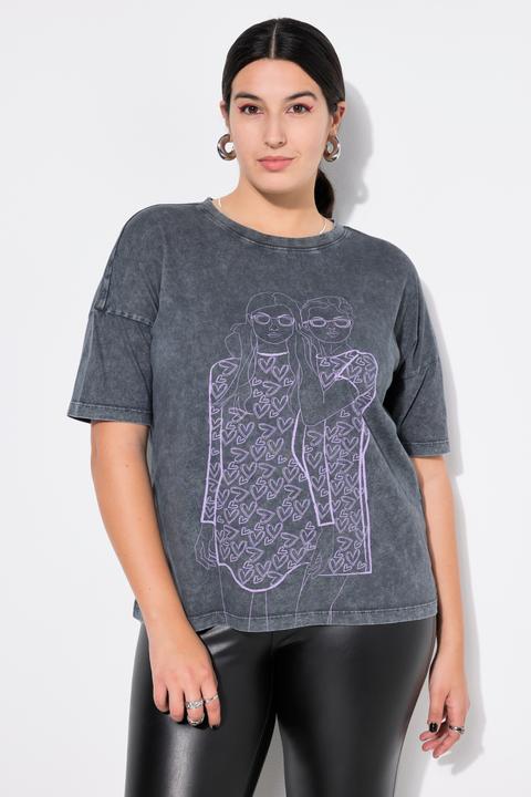 Actual product image Studio Untold Acid Wash Short Sleeve Graphic Tee (50, 52)