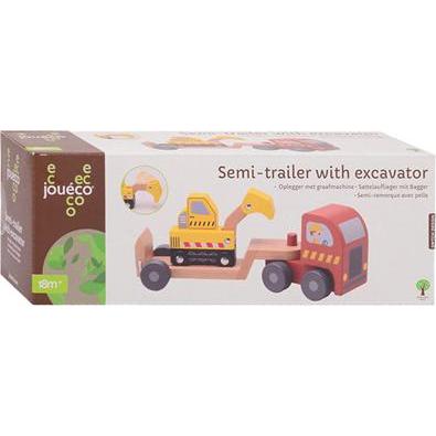 Thumbnail - Joeco Joueco Holzauflieger mit Bagger