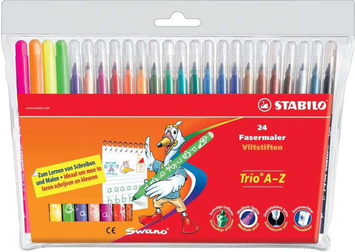 Produktbild STABILO Trio A-Z (Mehrfarbig, 24 x)