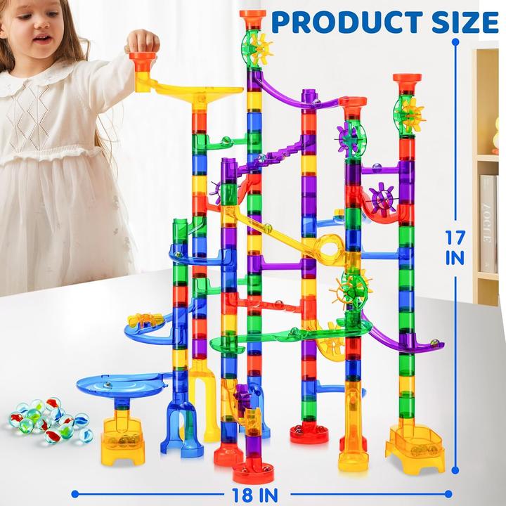 Actual product image Joyin 170 piece multicolor marble run