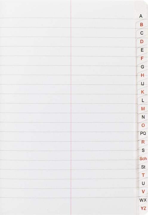 Produktbild Oxford Vokabelheft mit Register A5, 48 Blatt, m. Register A-Z, 90 g/m² (A5, Speziallineatur, Weicher Einband)