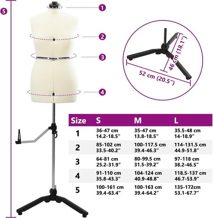 Immagine prodotto vidaXL Kleiderform