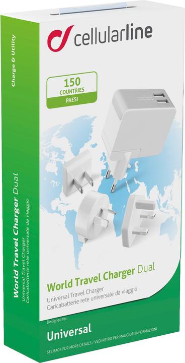 Produktbild Cellularline Universal home charger 2x USB (2 Ports)