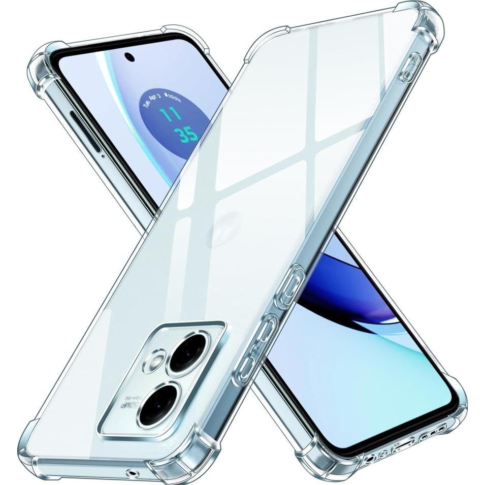 Screenguard Motorola Moto G84 5G Hülle Crystal Soft Airbag Bumper (Motorola Moto G84), Smartphone Hülle, Transparent
