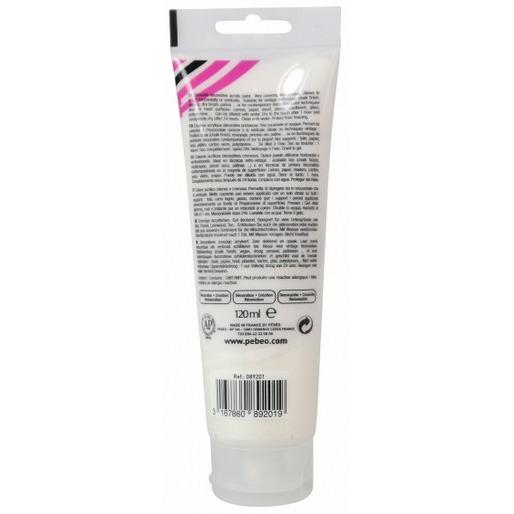 Thumbnail - Pebeo, Künstlerfarbe + Bastelfarbe, Decocrème Perlmutt Acrylfarben (Perle, 120 ml)