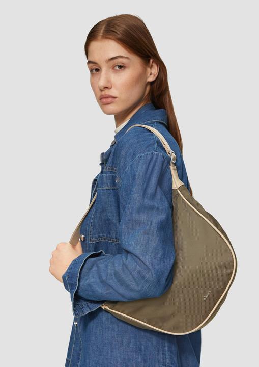 Actual product image S.Oliver Tasche Halbmondtasche mit Reissverschlussfach und Logo