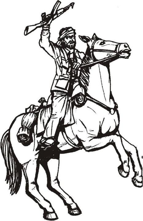 Actual product image CMK Taliban mounted warrior (1figure+horse)