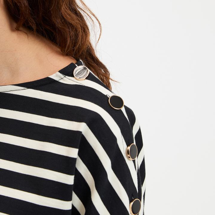 Produktbild La Redoute Collections Ringelshirt Signature AIMIE mit lockerer Schnittform (XXL)