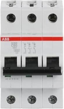 Produktbild ABB Sicherungsautomat 6kA 50A C 3p S203-C50