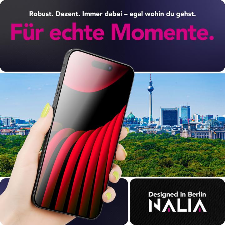 Produktbild Nalia Schutzglas "ArmorGlassX" - 2x Display Glas Ultra Klar 9H Härte - Screen Protector Tempered Glass (2 Stück, Apple iPhone 17 Pro)