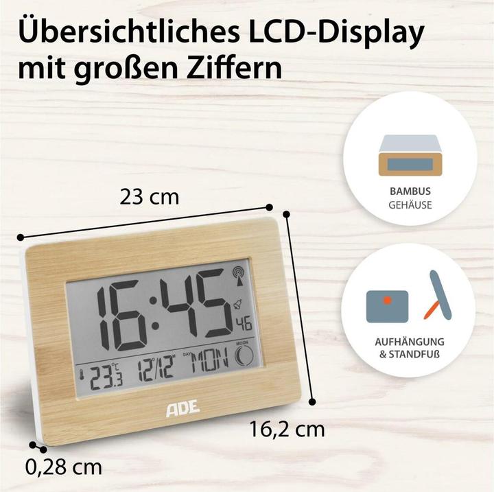 Produktbild ADE Funkwecker CK 1702, Funktionen: Snooze-Funktion, Alarm