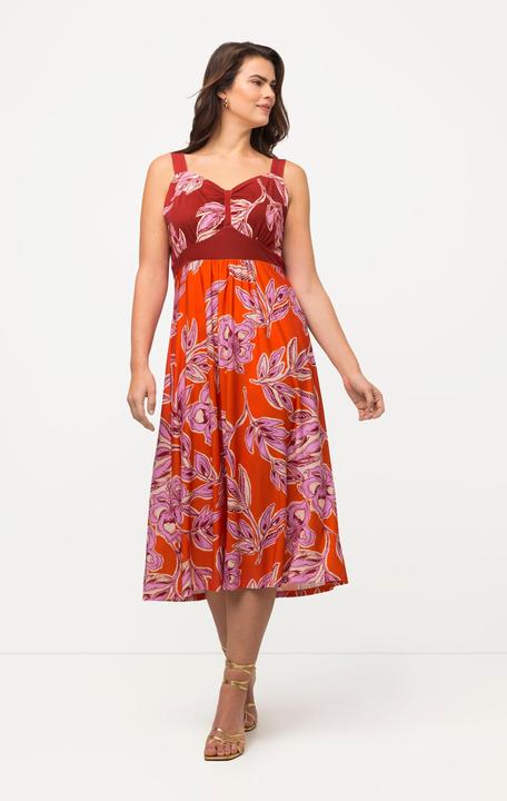 Actual product image Ulla Popken Floral Patch Print A-Line Sundress (54)