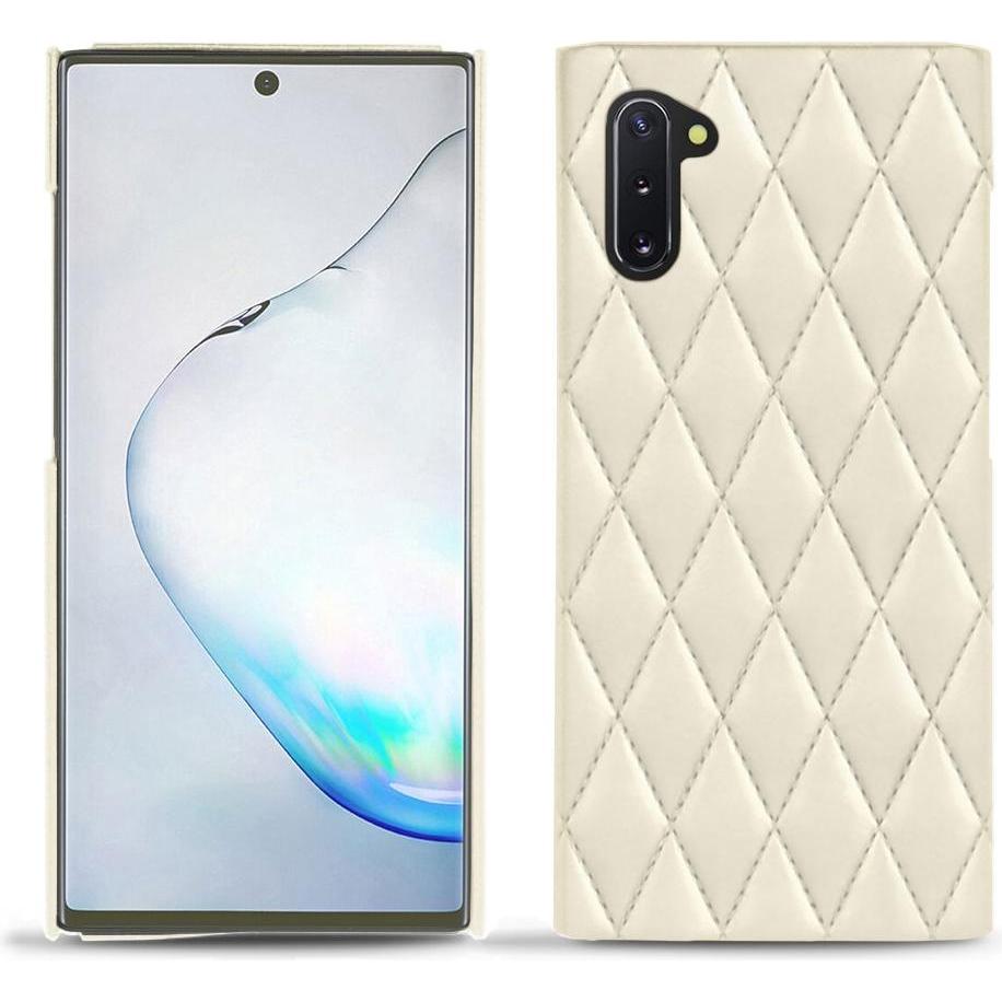 Noreve Lederschutzhülle (Samsung Galaxy Note 10), Smartphone Hülle, Weiss