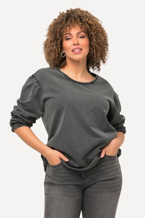 Produktbild Ulla Popken Sweatshirt, Oversized, Rundhals, Langarm (46, 48)