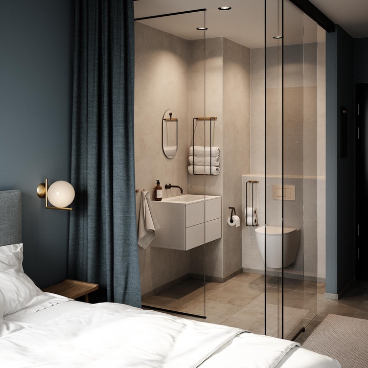 Actual product image EKTA Living Bathroom Rack, Smoked (EK-BR209)
