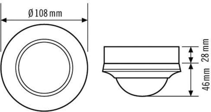 Actual product image Esylux Presence detector PDC360i/24 DUOplusSM weissAP (24 m)
