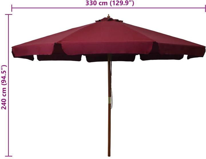 Produktbild vidaXL Sonnenschirm (3.30 m)