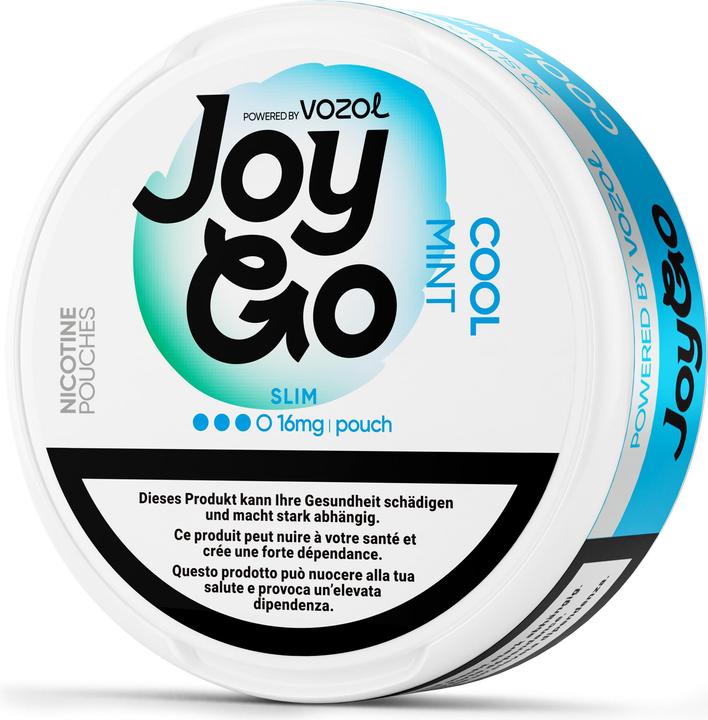 Vozol JoyGo Snus - Cool Mint 16mg (Nicotine Pouches, 16 mg)