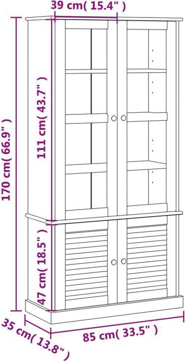 Produktbild vidaXL Dash (85 x 35 x 170 cm)
